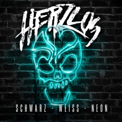 Herzlos - Schwarz -Weiss-Neon